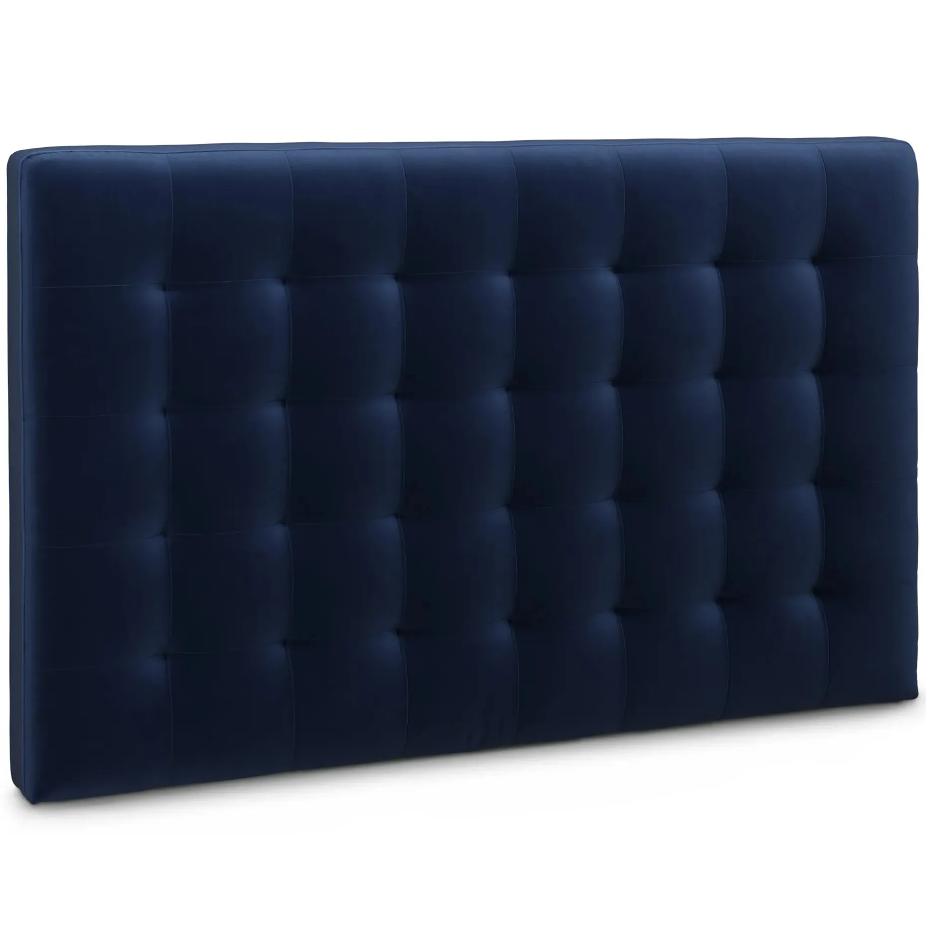 Sven Queen Tufted Velvet Headboard - Plush Cascadia Blue