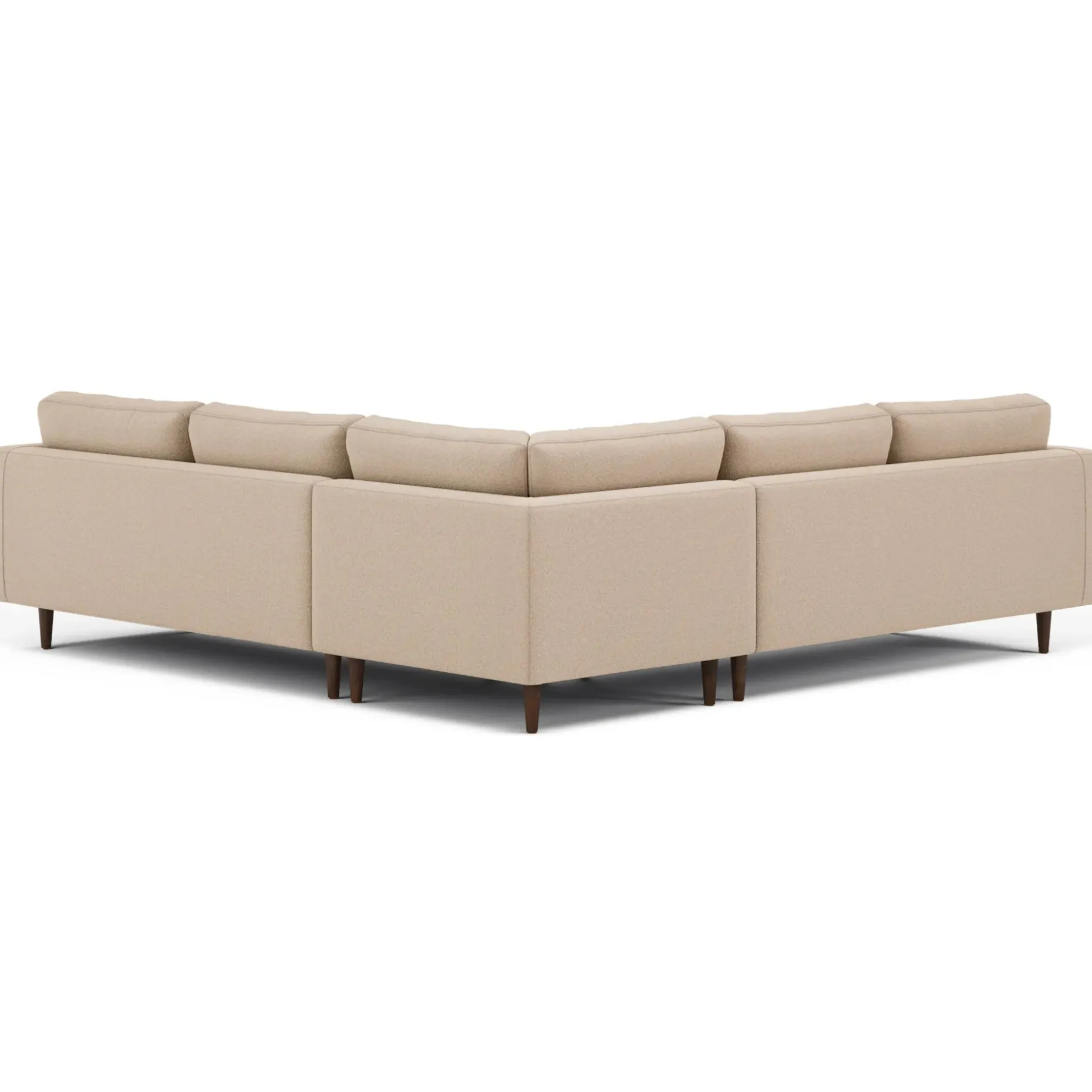 Sven 107" Tufted Corner Sectional - Ratine Buff
