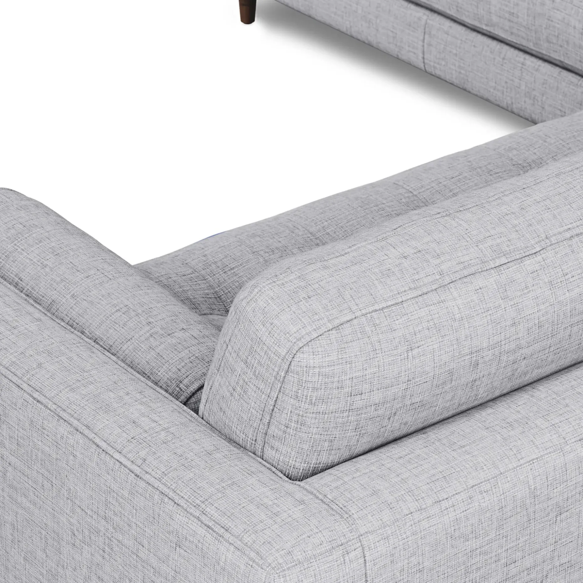 Sven 107" Tufted Corner Sectional - Stone Gray