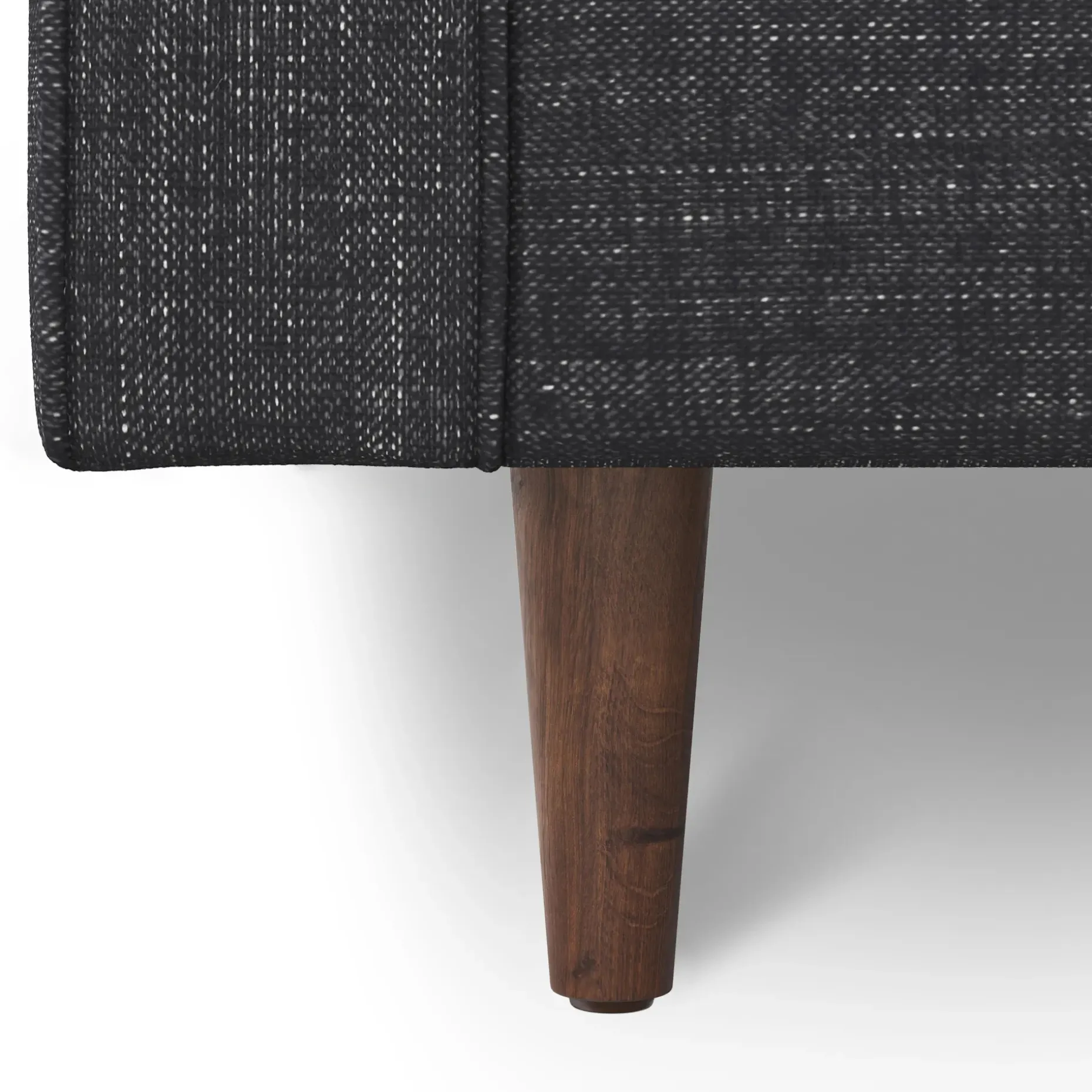 Sven 107" Tufted Corner Sectional Sofa - Napa Charcoal
