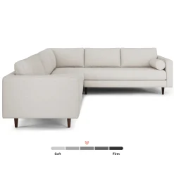 Sven 107" Tufted Corner Sectional - Biscuit Cream