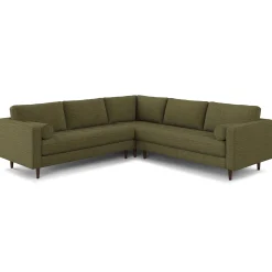 Sven 107" Tufted Corner Sectional - Napa Moss