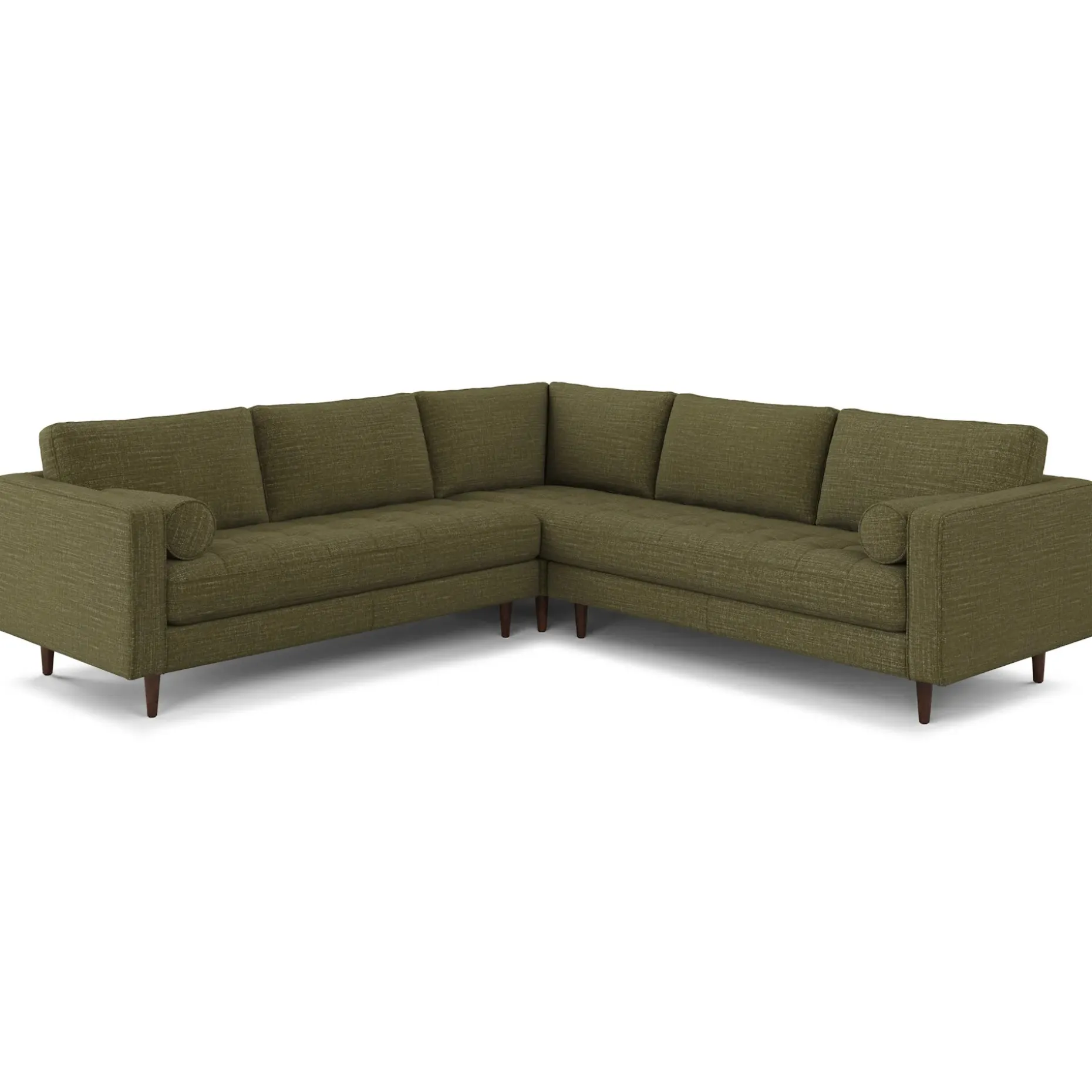 Sven 107" Tufted Corner Sectional - Napa Moss