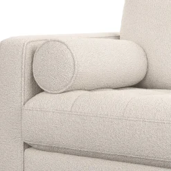 Sven 107" Tufted Corner Sectional - Ivory Wool Bouclé