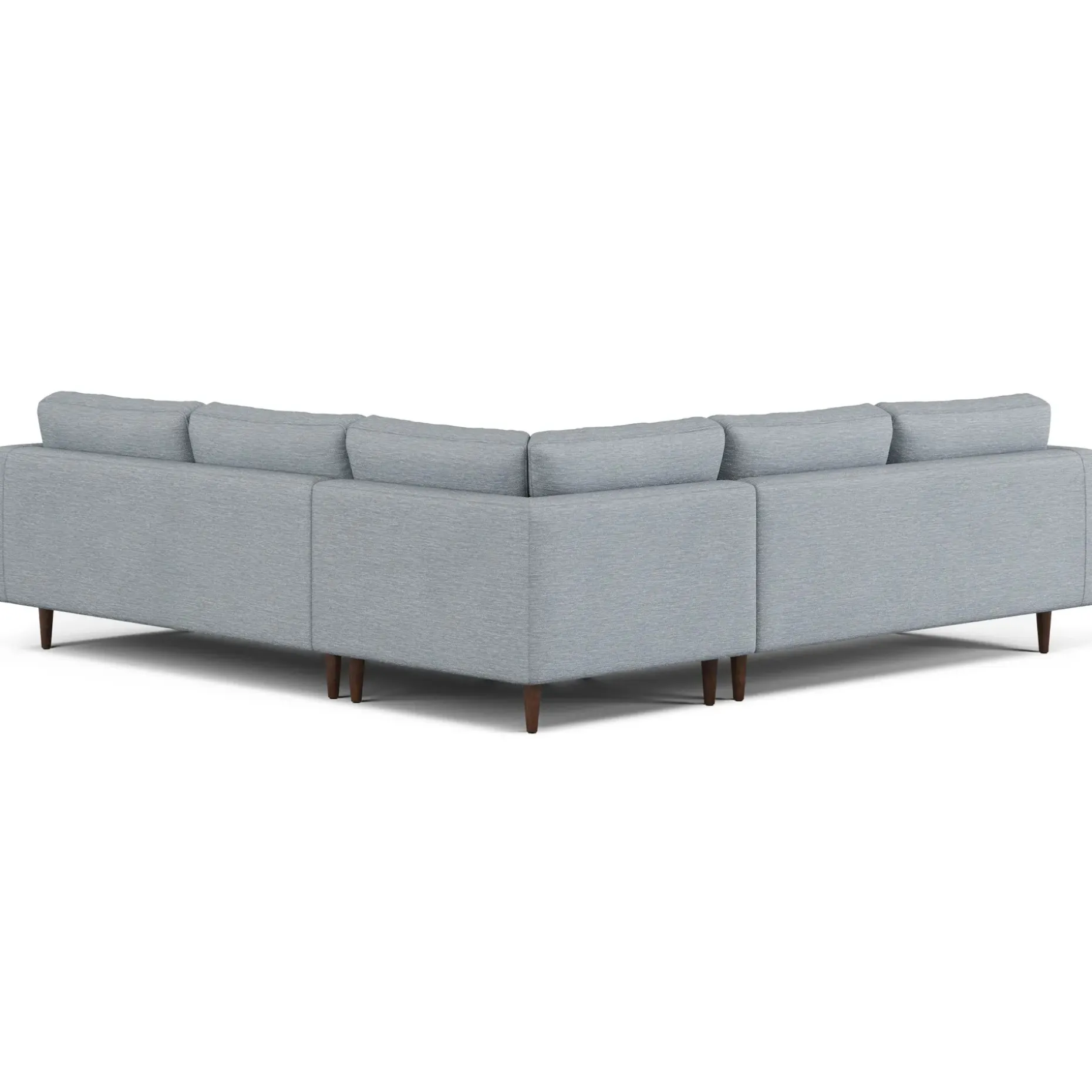 Sven 107" Tufted Corner Sectional - Silver Light Blue