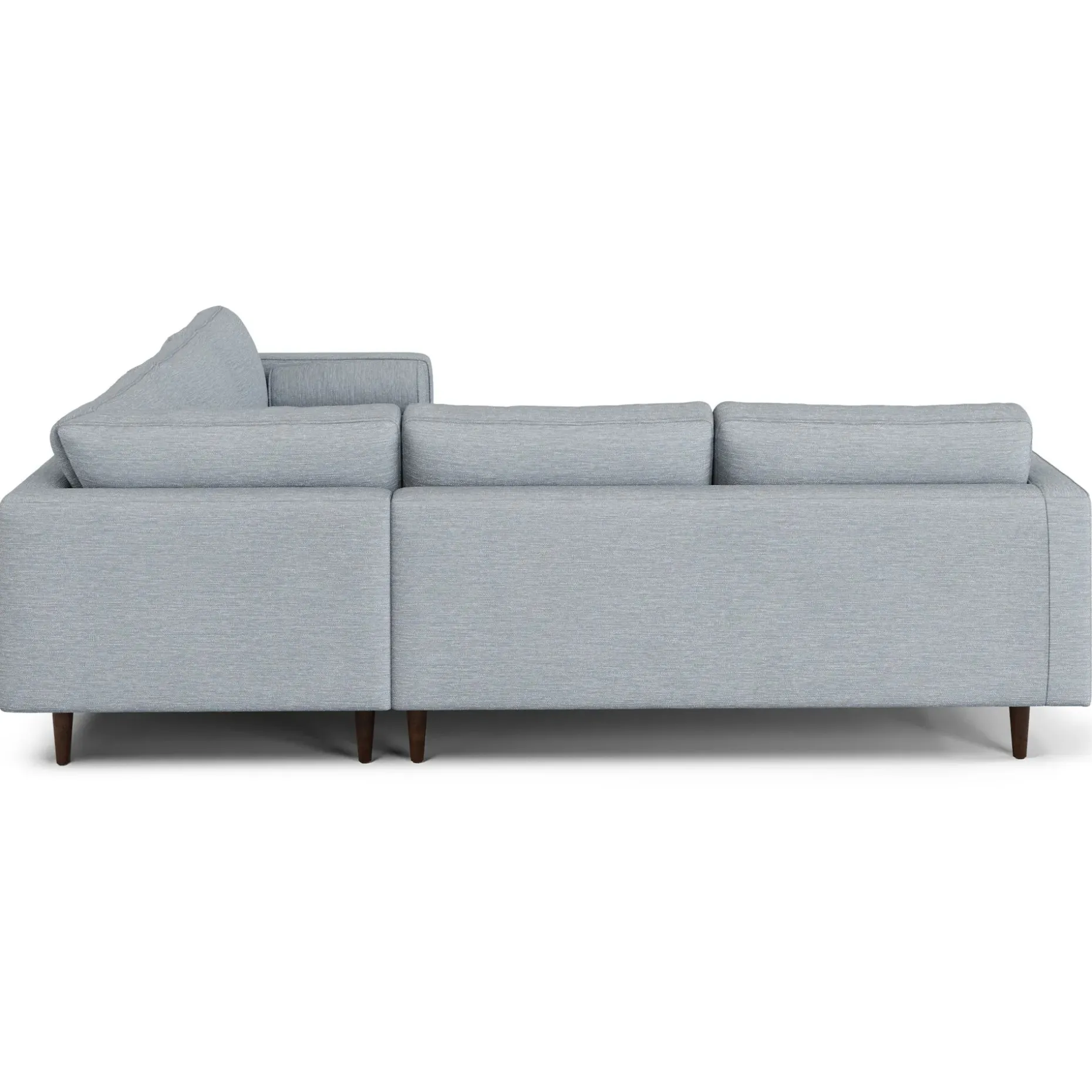 Sven 107" Tufted Corner Sectional - Silver Light Blue
