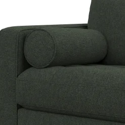 Sven 107" Tufted Corner Sectional - Green Wool Bouclé
