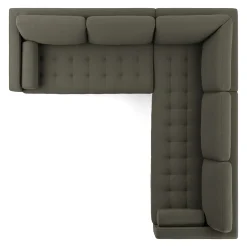 Sven 107" Tufted Corner Sectional - Silver Moss