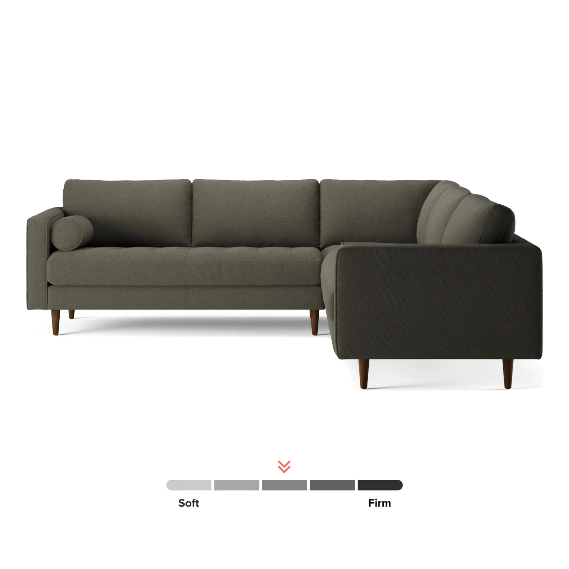 Sven 107" Tufted Corner Sectional - Silver Moss