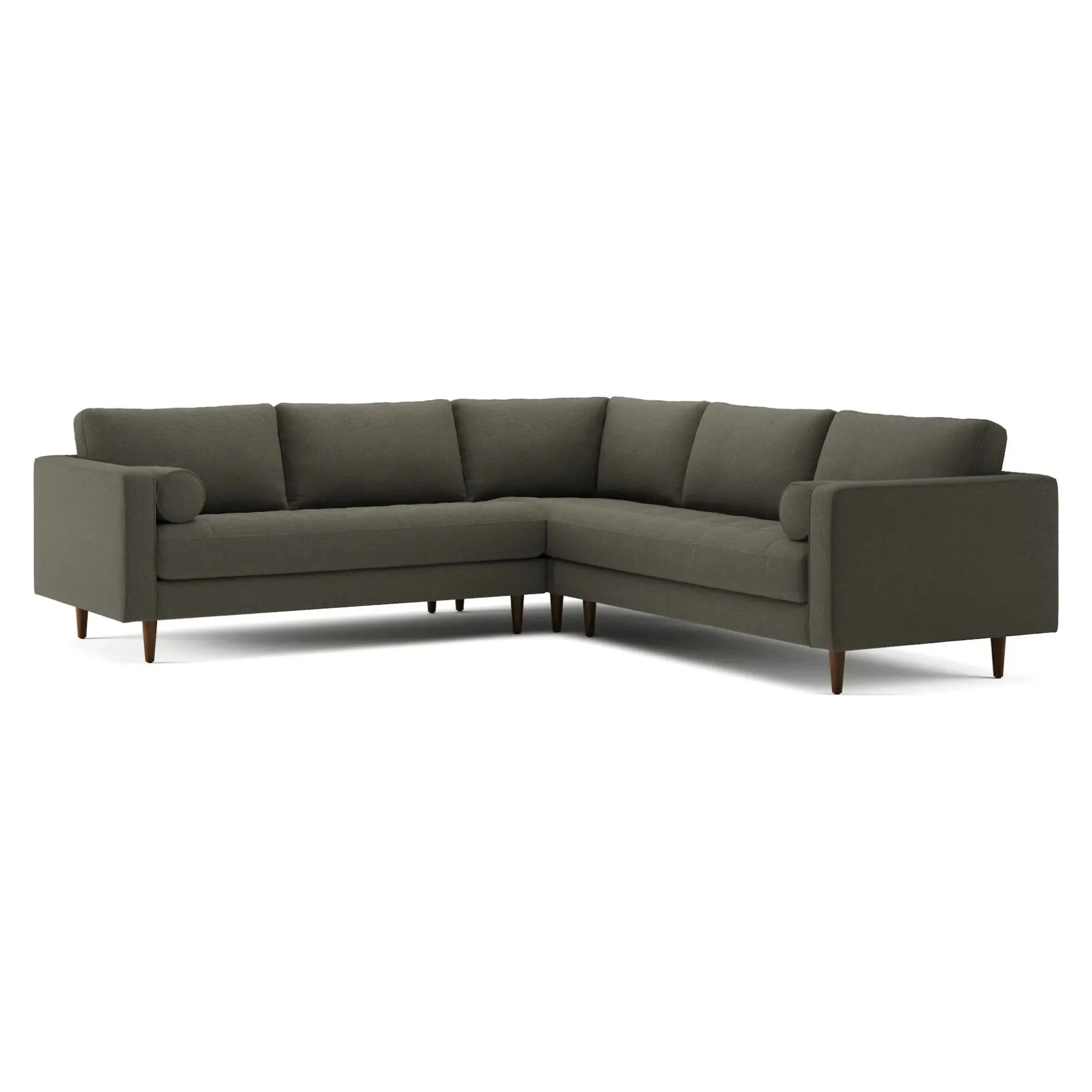 Sven 107" Tufted Corner Sectional - Silver Moss