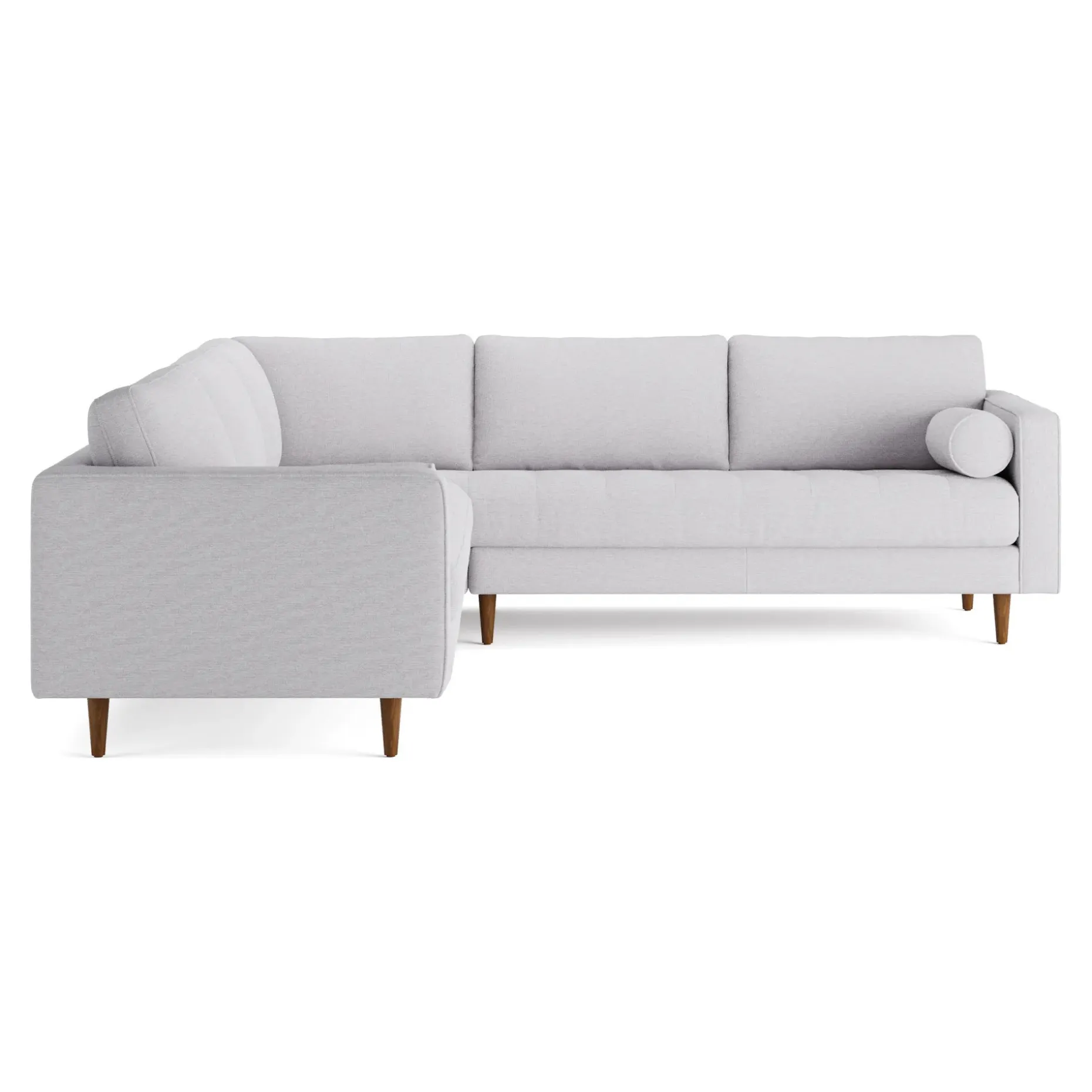 Sven 107" Tufted Corner Sectional - Silver Ivory