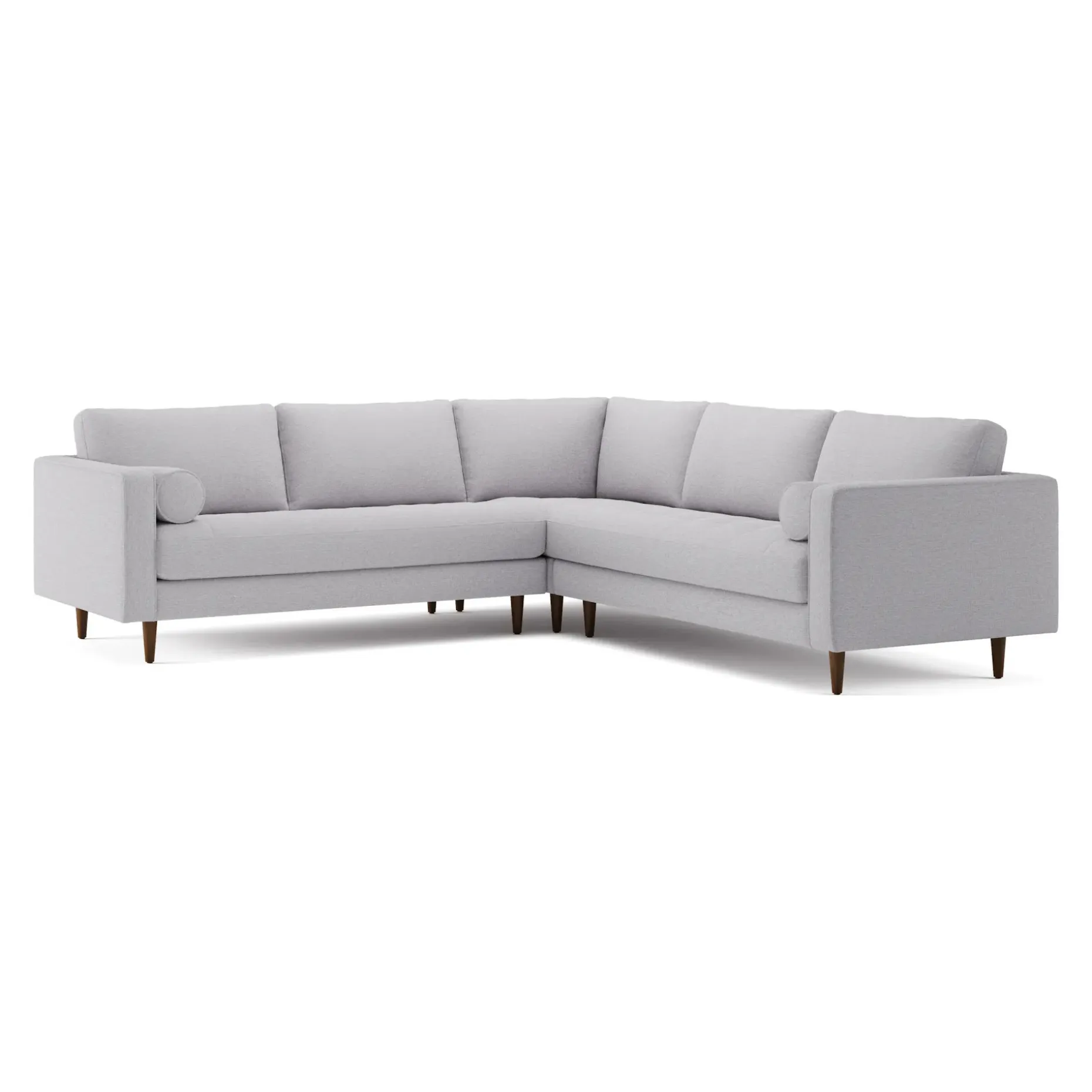 Sven 107" Tufted Corner Sectional - Silver Ivory