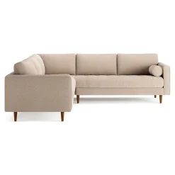 Sven 107" Tufted Corner Sectional - Sandstone Wool Bouclé