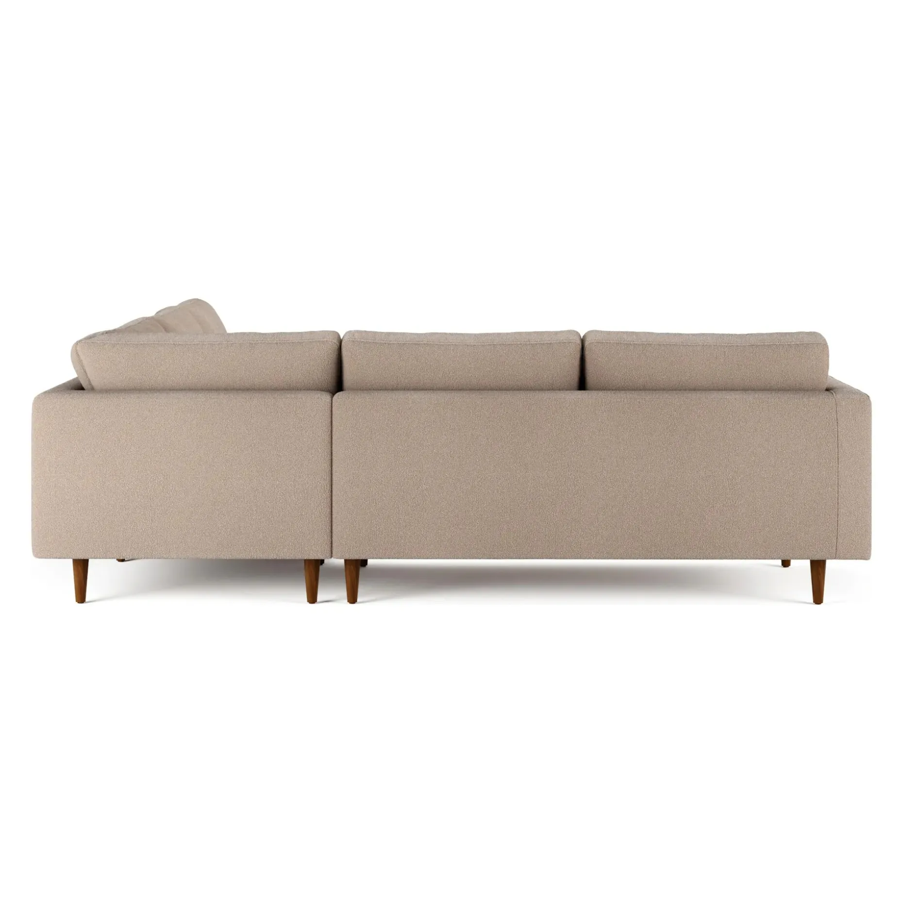 Sven 107" Tufted Corner Sectional - Sandstone Wool Bouclé