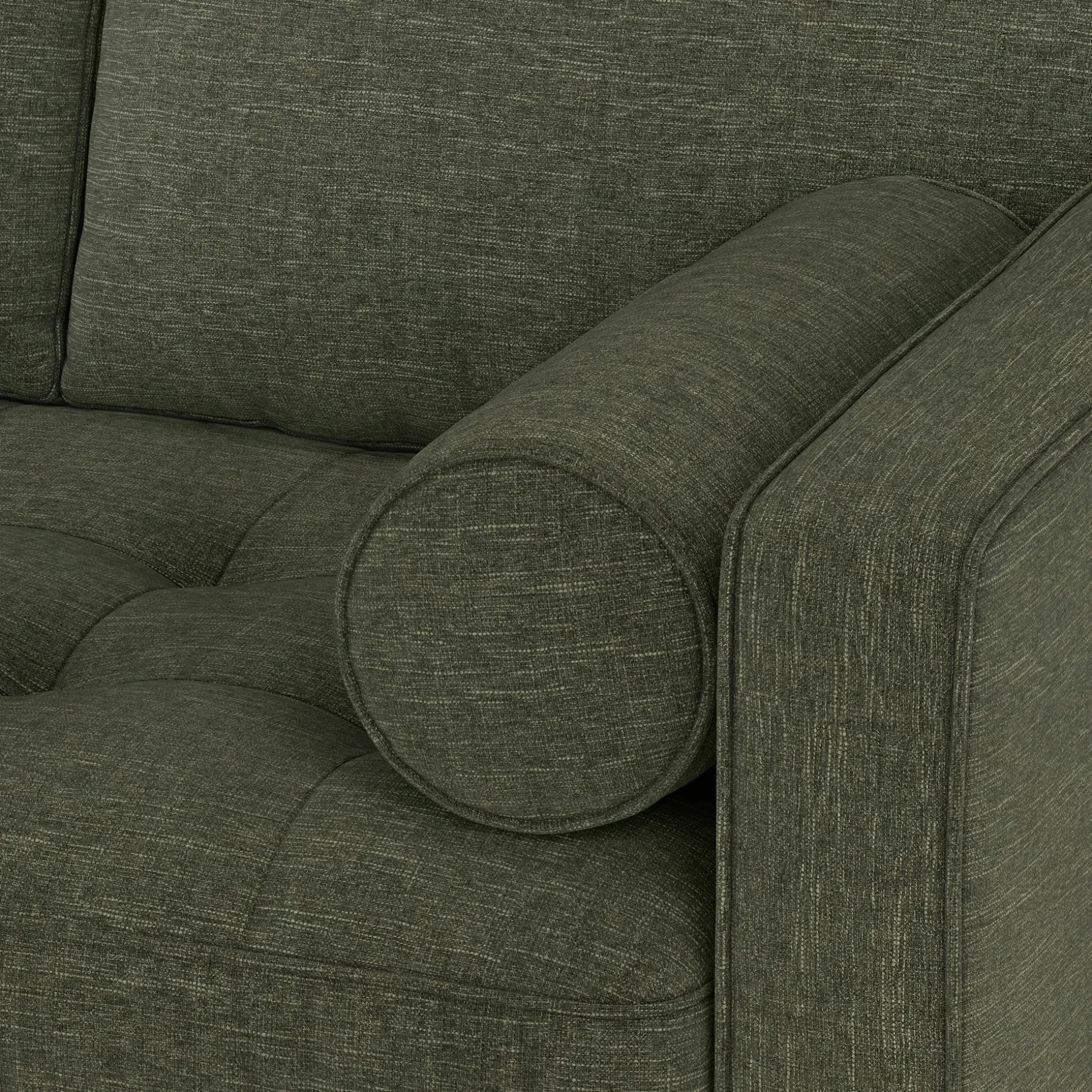 Sven 91" Tufted Corner Sectional - Fir Green