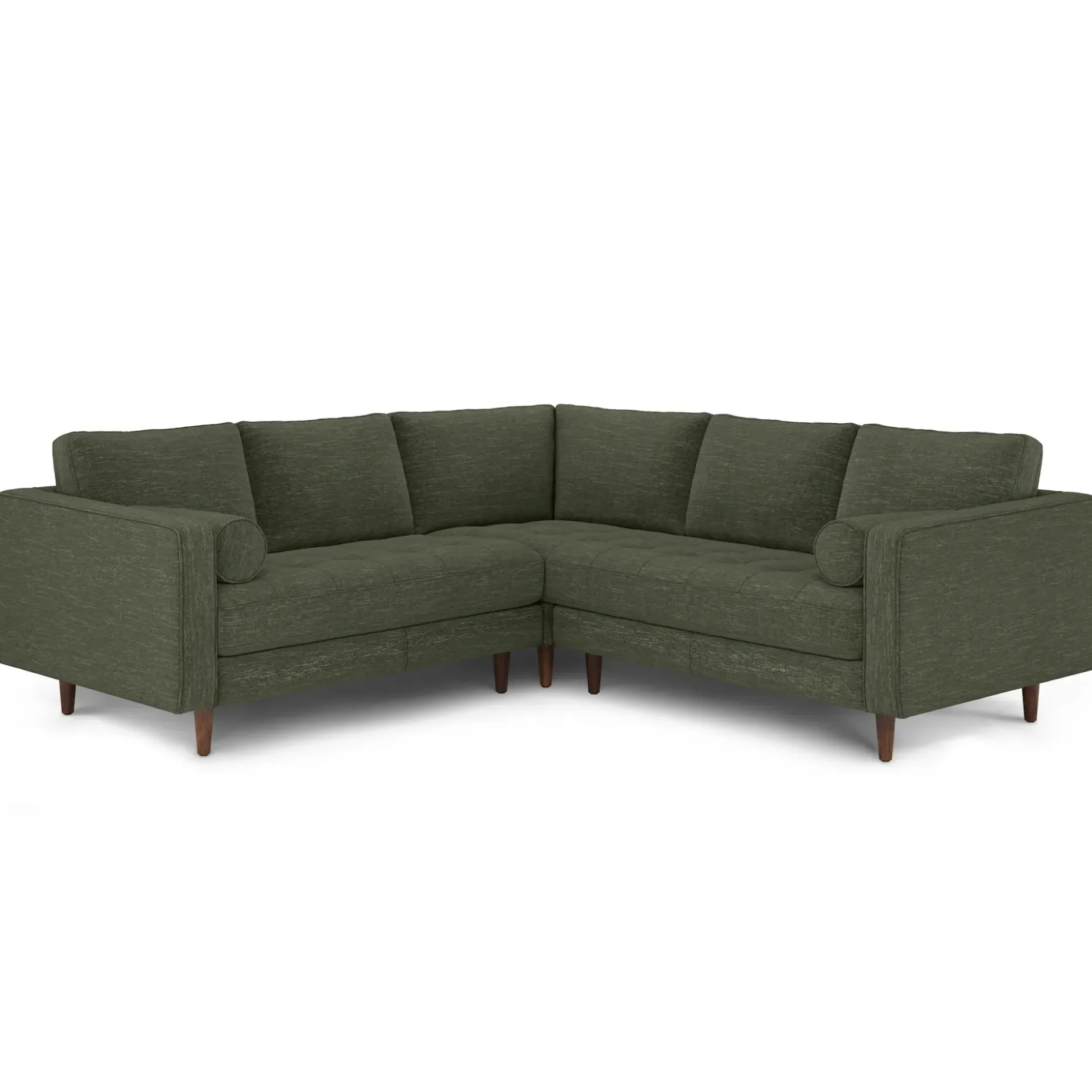 Sven 91" Tufted Corner Sectional - Fir Green