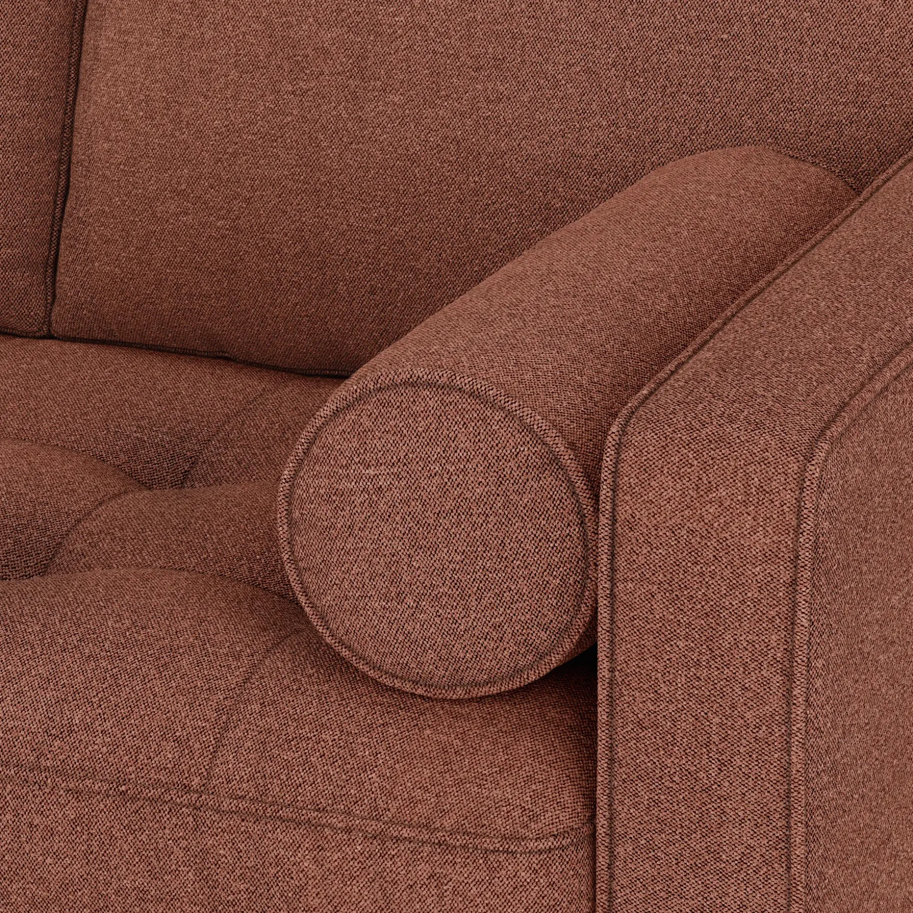 Sven 91" Tufted Corner Sectional - Ratine Oxide