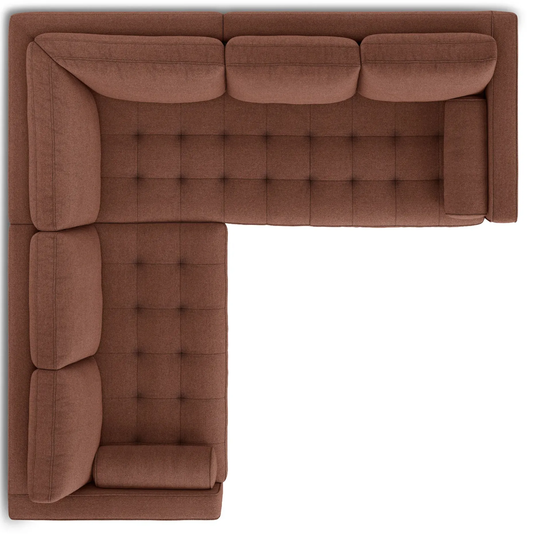 Sven 91" Tufted Corner Sectional - Ratine Oxide