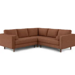 Sven 91" Tufted Corner Sectional - Napa Rust