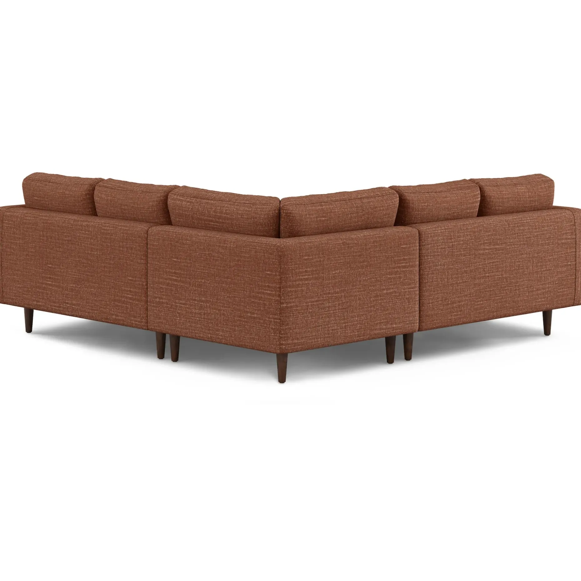 Sven 91" Tufted Corner Sectional - Napa Rust