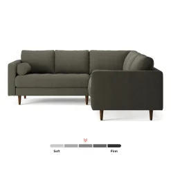 Sven 91" Tufted Corner Sectional - Silver Moss