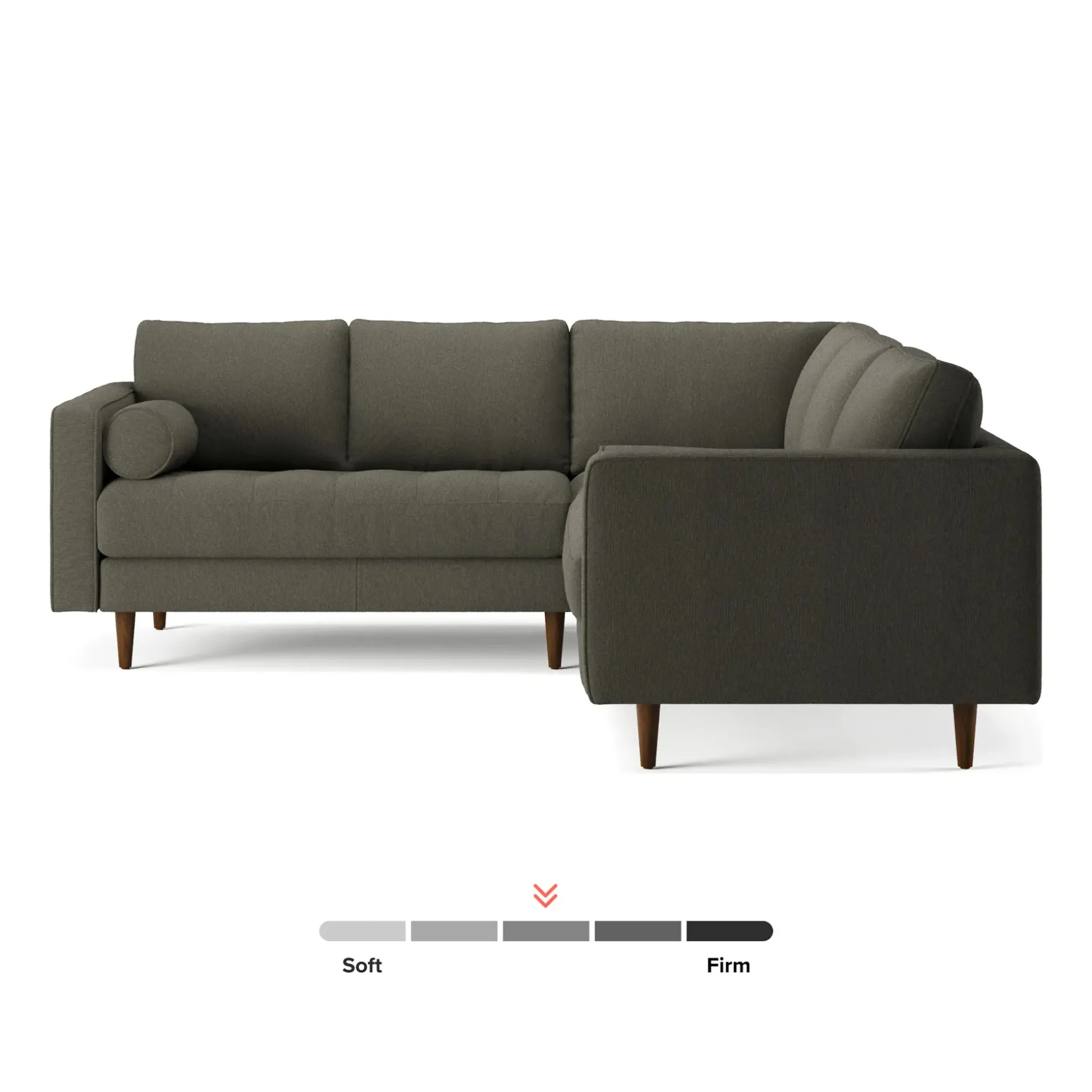 Sven 91" Tufted Corner Sectional - Silver Moss