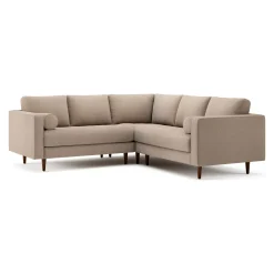 Sven 91" Tufted Corner Sectional - Sandstone Wool Bouclé