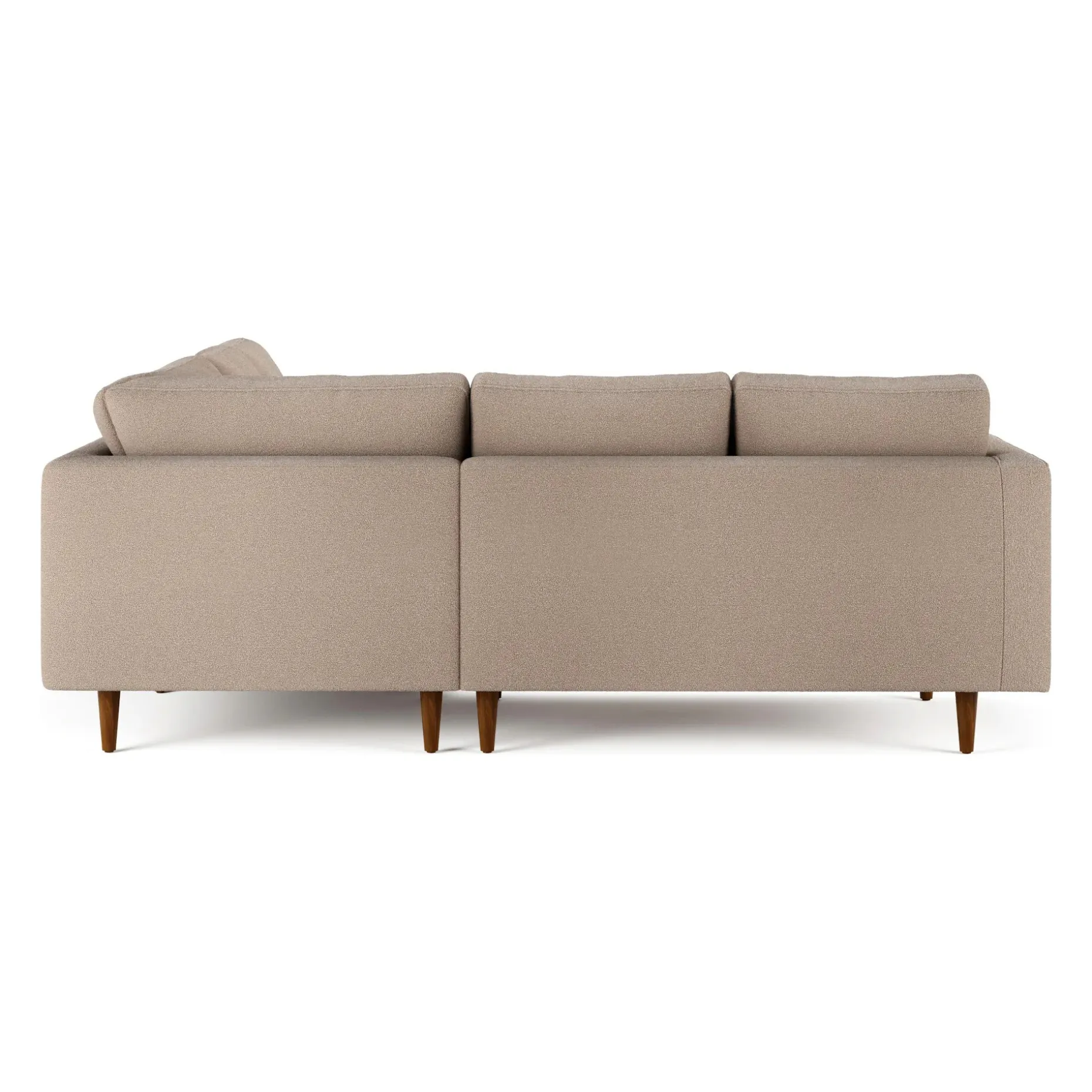 Sven 91" Tufted Corner Sectional - Sandstone Wool Bouclé
