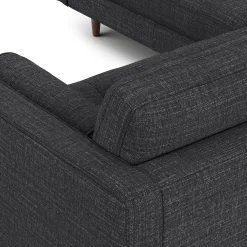 Sven 91" Tufted Corner Sectional - Napa Charcoal
