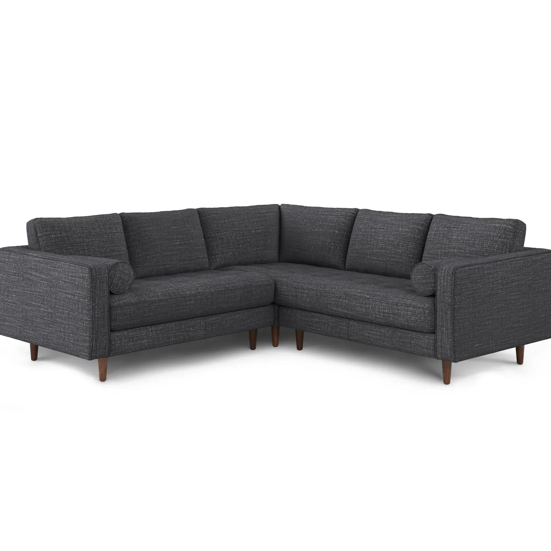 Sven 91" Tufted Corner Sectional - Napa Charcoal