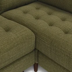 Sven 91" Tufted Corner Sectional - Napa Moss