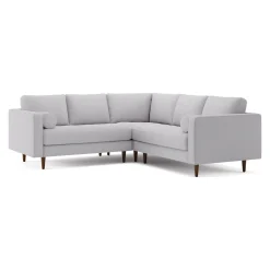 Sven 91" Tufted Corner Sectional - Silver Ivory