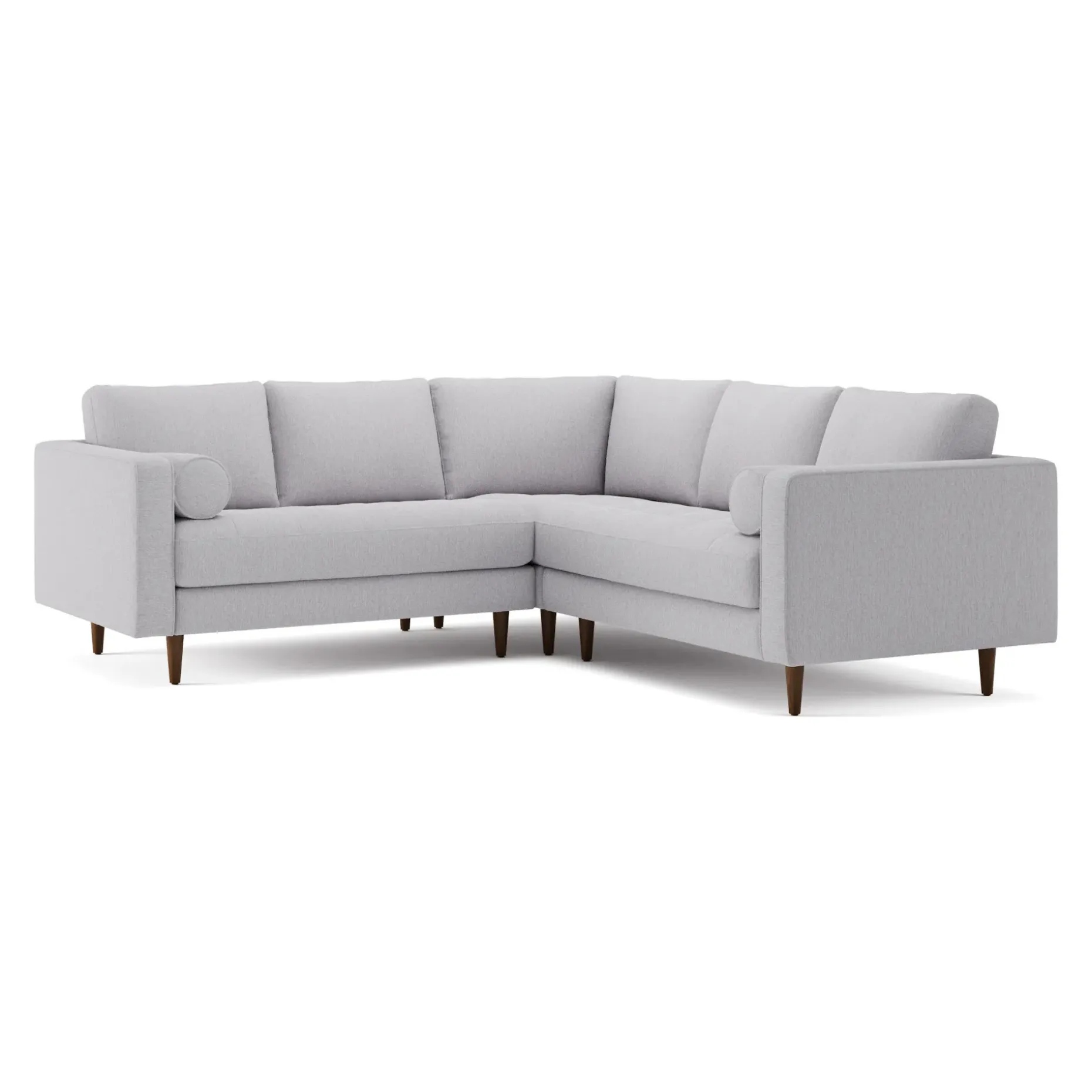 Sven 91" Tufted Corner Sectional - Silver Ivory