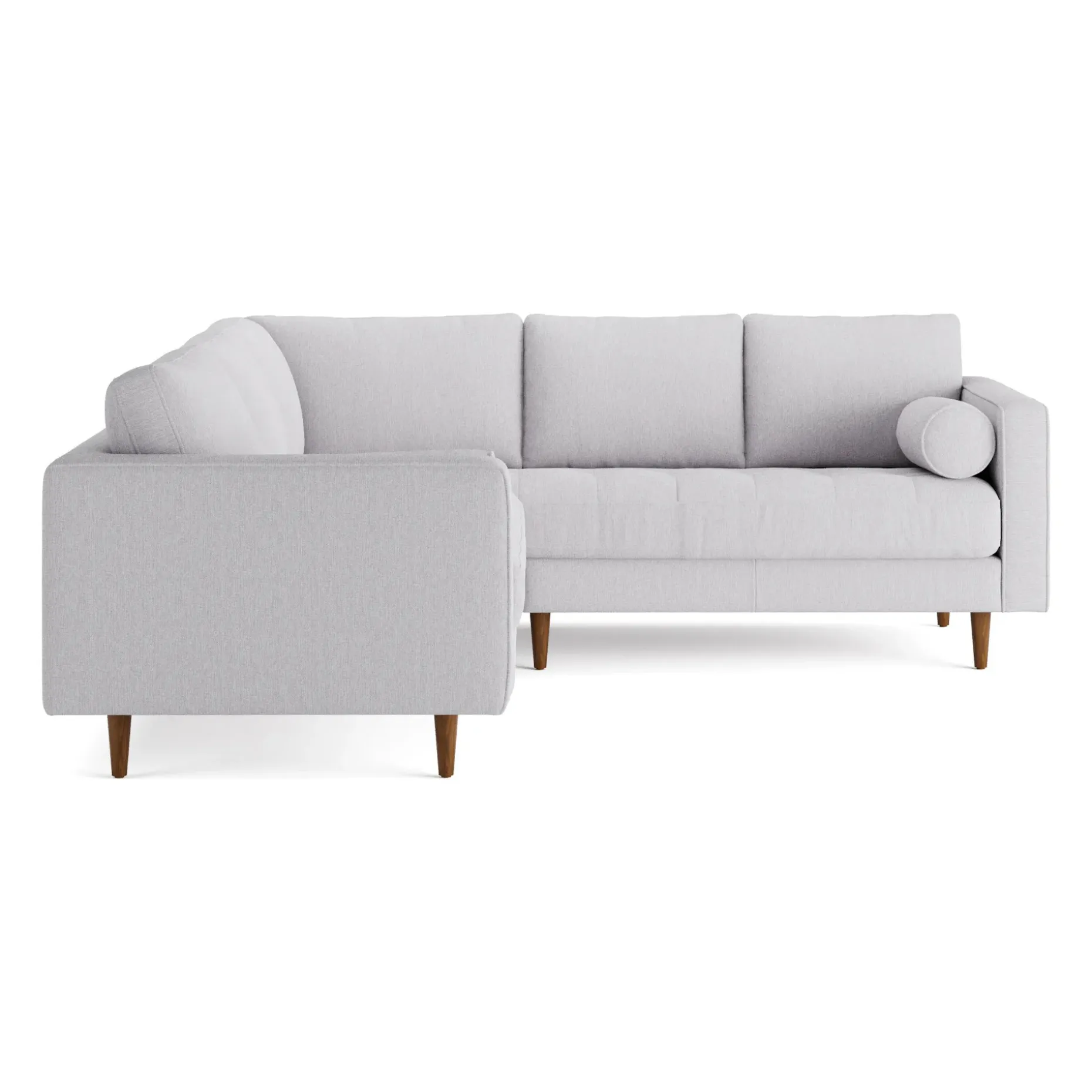 Sven 91" Tufted Corner Sectional - Silver Ivory