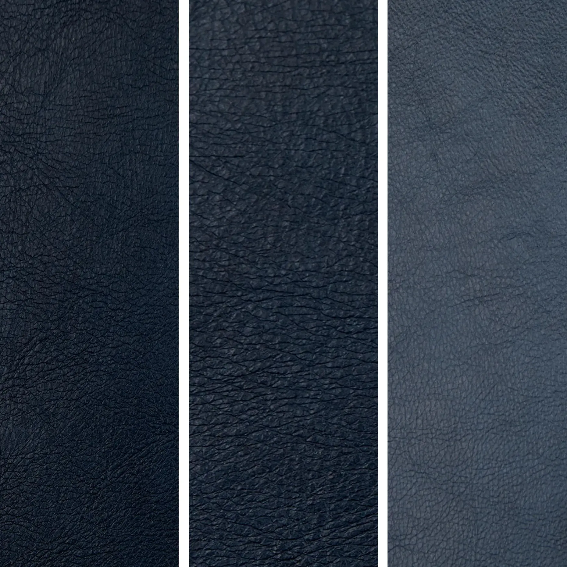 Sven 107" Tufted Leather Corner Sectional - Oxford Blue