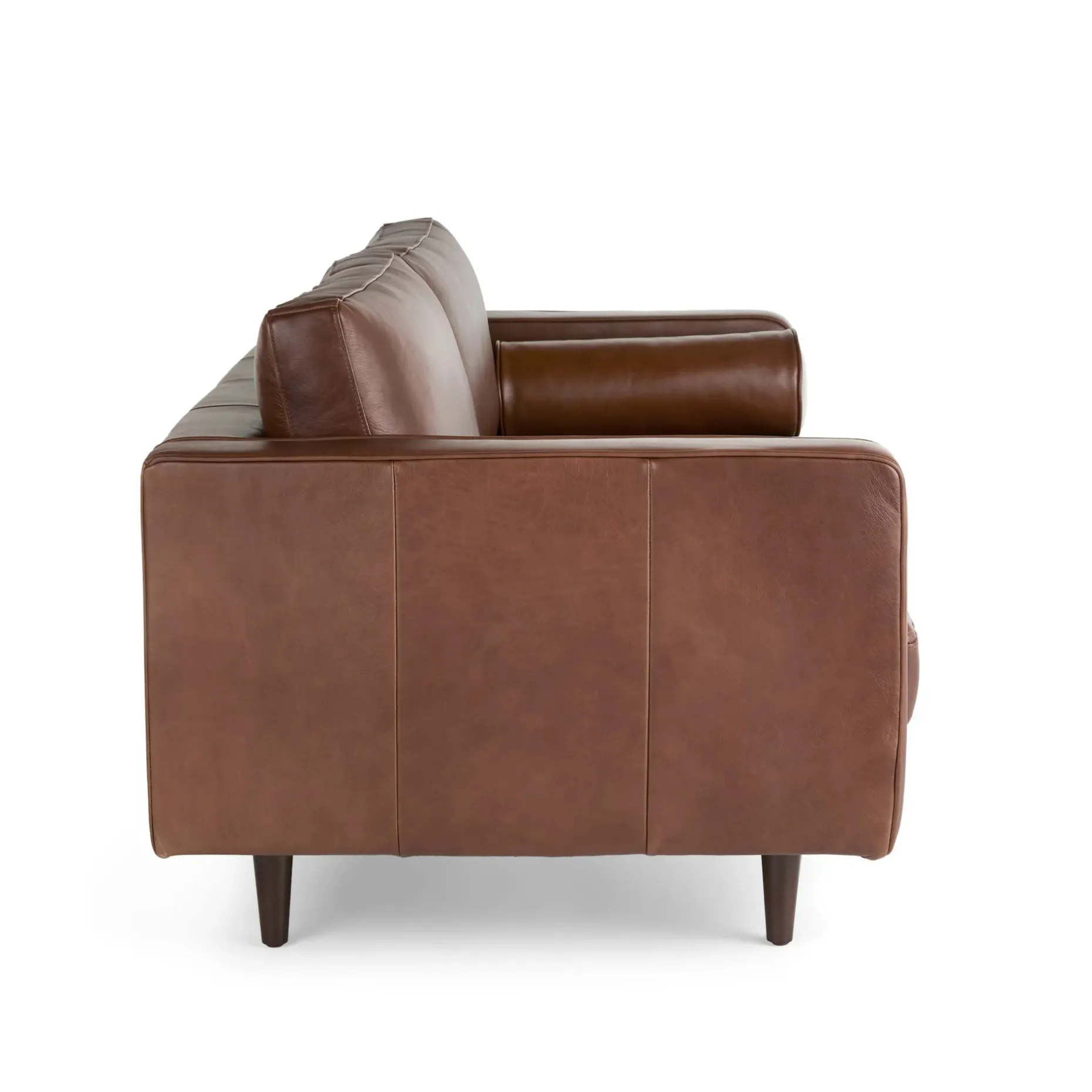 Sven 72" Tufted Leather Loveseat - Taos Brown