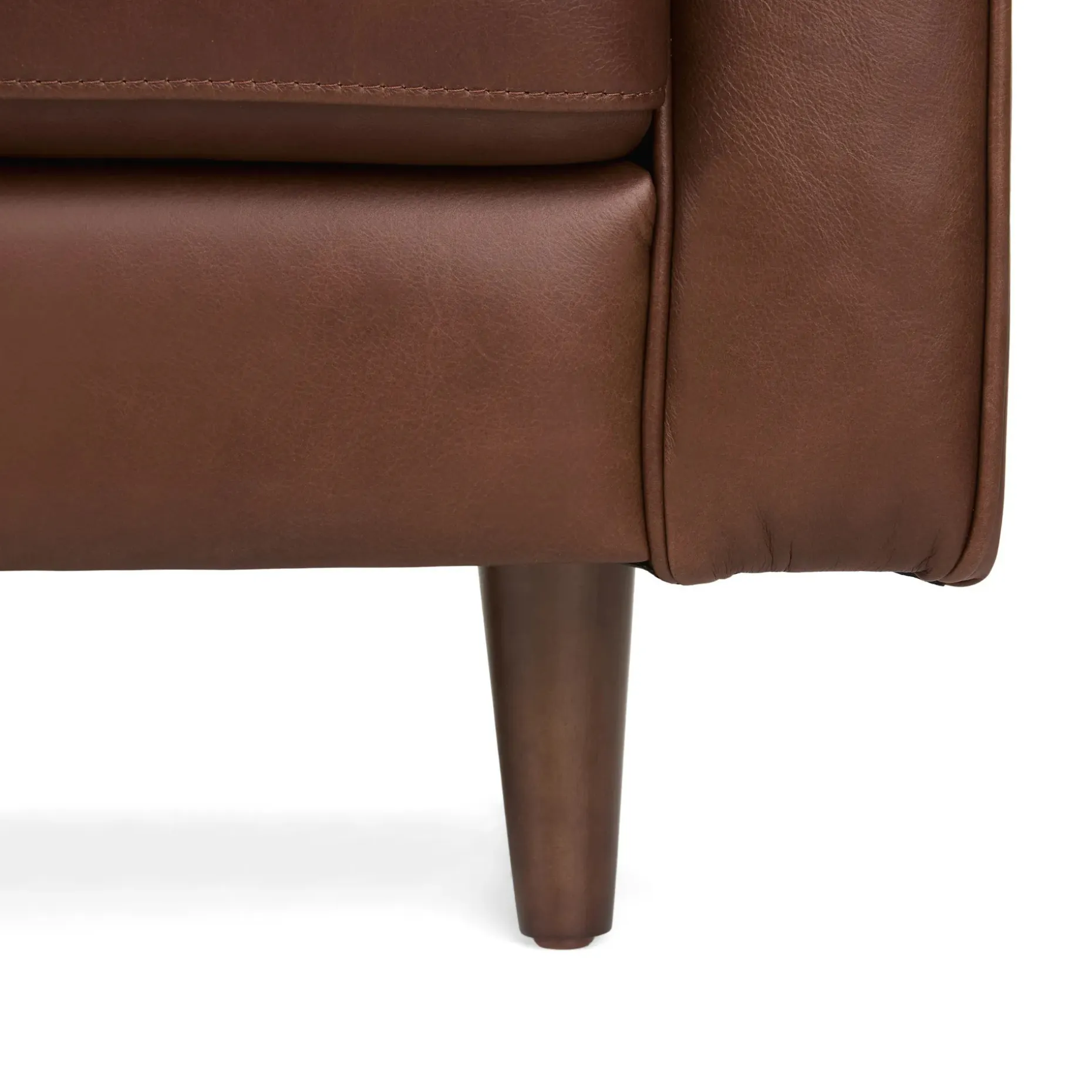 Sven 72" Tufted Leather Loveseat - Taos Brown