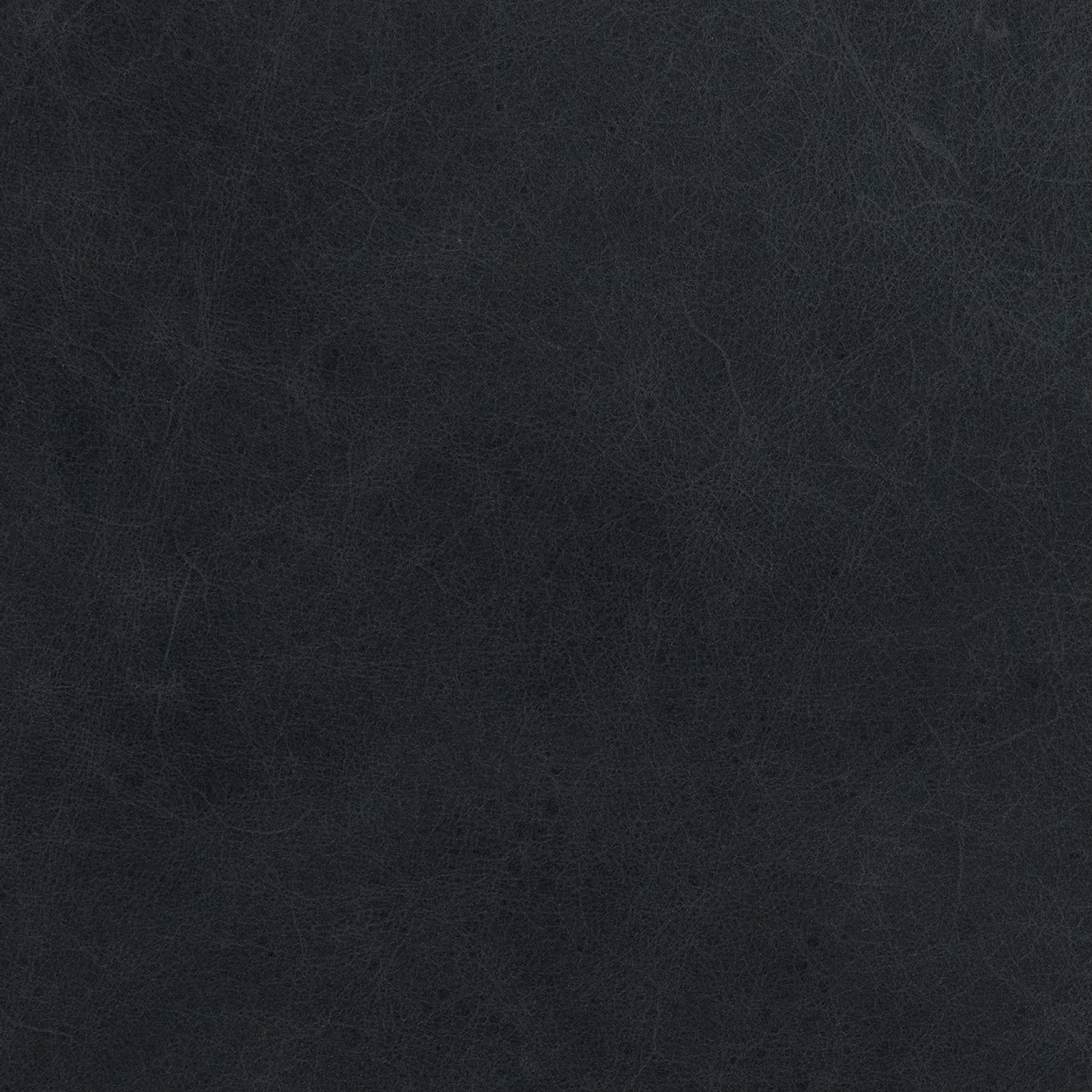 Sven 30" Tufted Leather Ottoman - Oxford Black