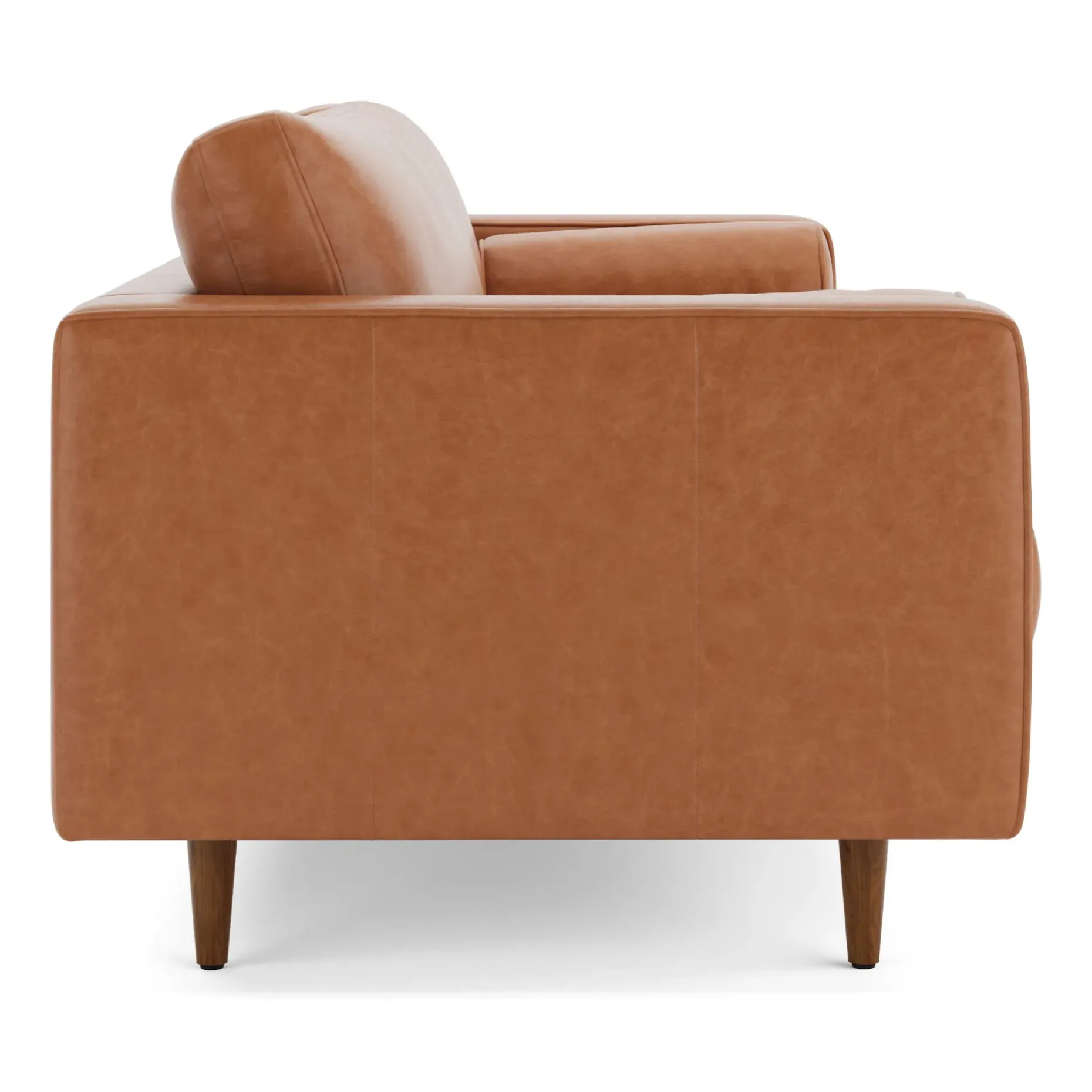 Sven 88" Tufted Leather Sofa - Salerno Tan
