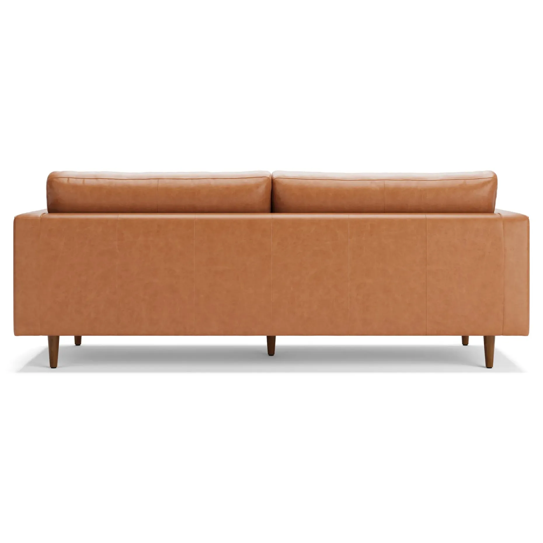 Sven 88" Tufted Leather Sofa - Salerno Tan