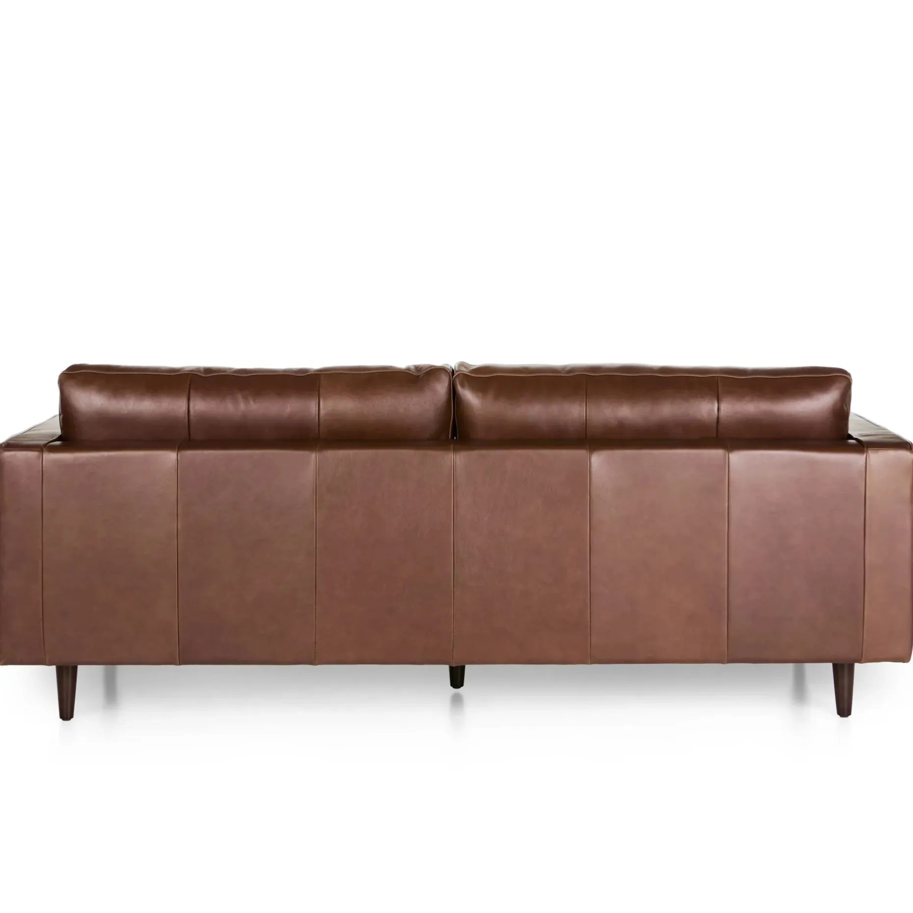 Sven 88" Tufted Leather Sofa - Taos Brown