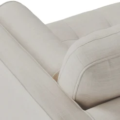 Sven 100" Tufted Left Sectional - Biscuit Cream