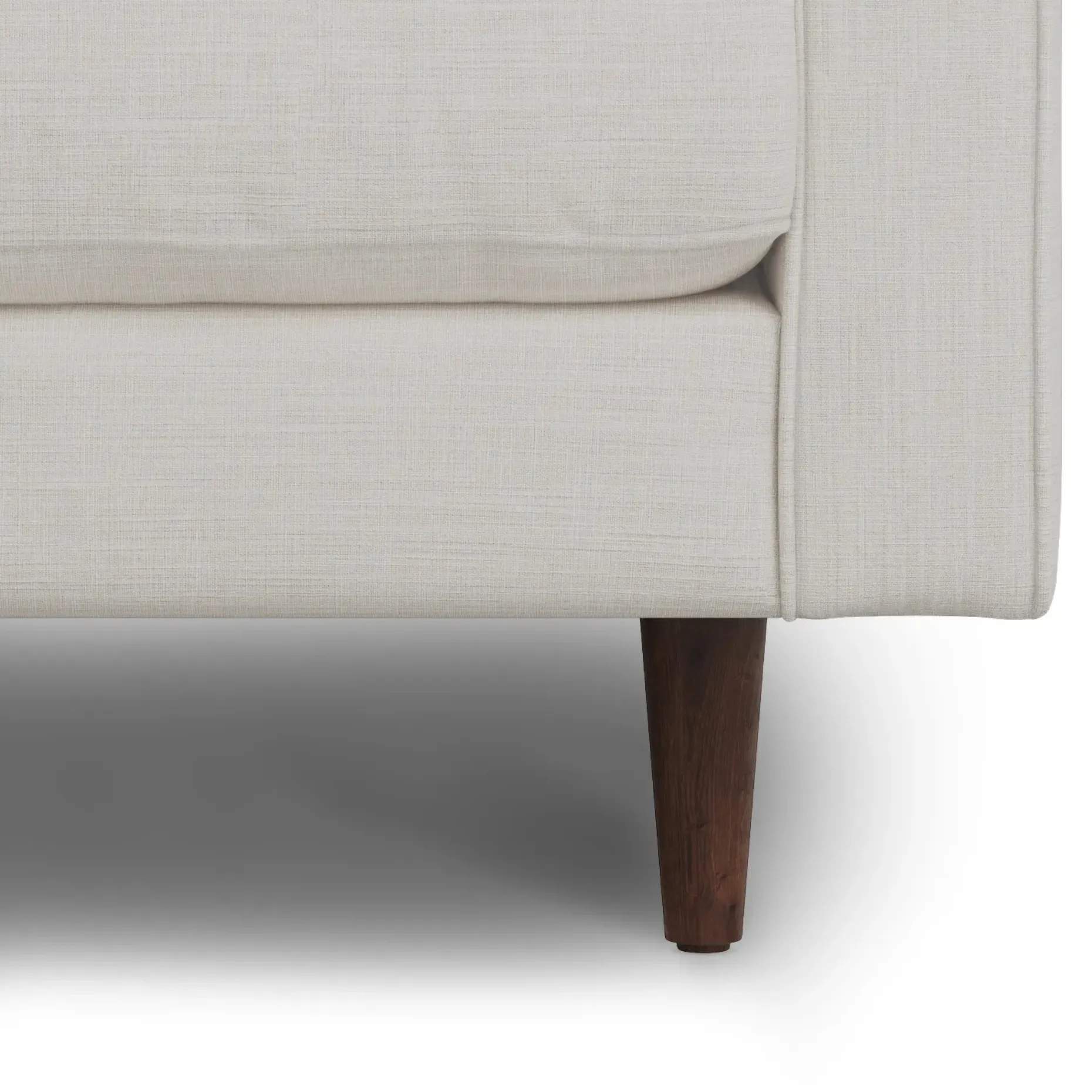 Sven 100" Tufted Left Sectional - Biscuit Cream