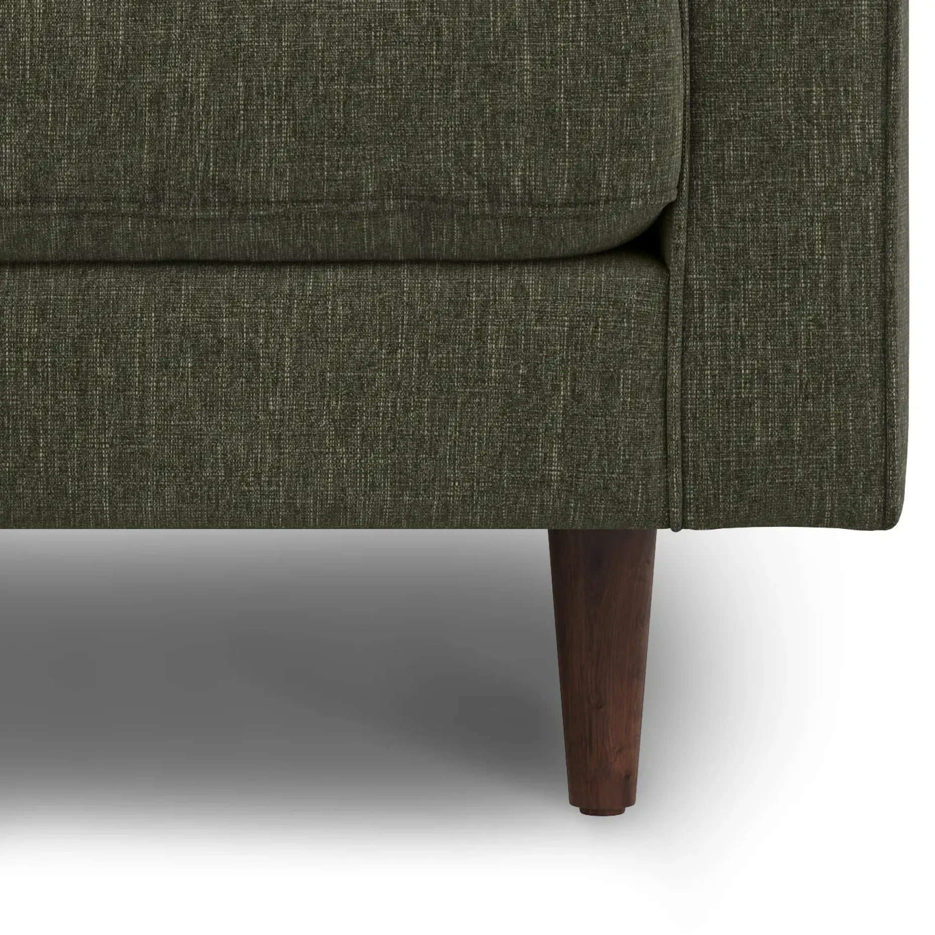 Sven 100" Tufted Left Sectional - Fir Green