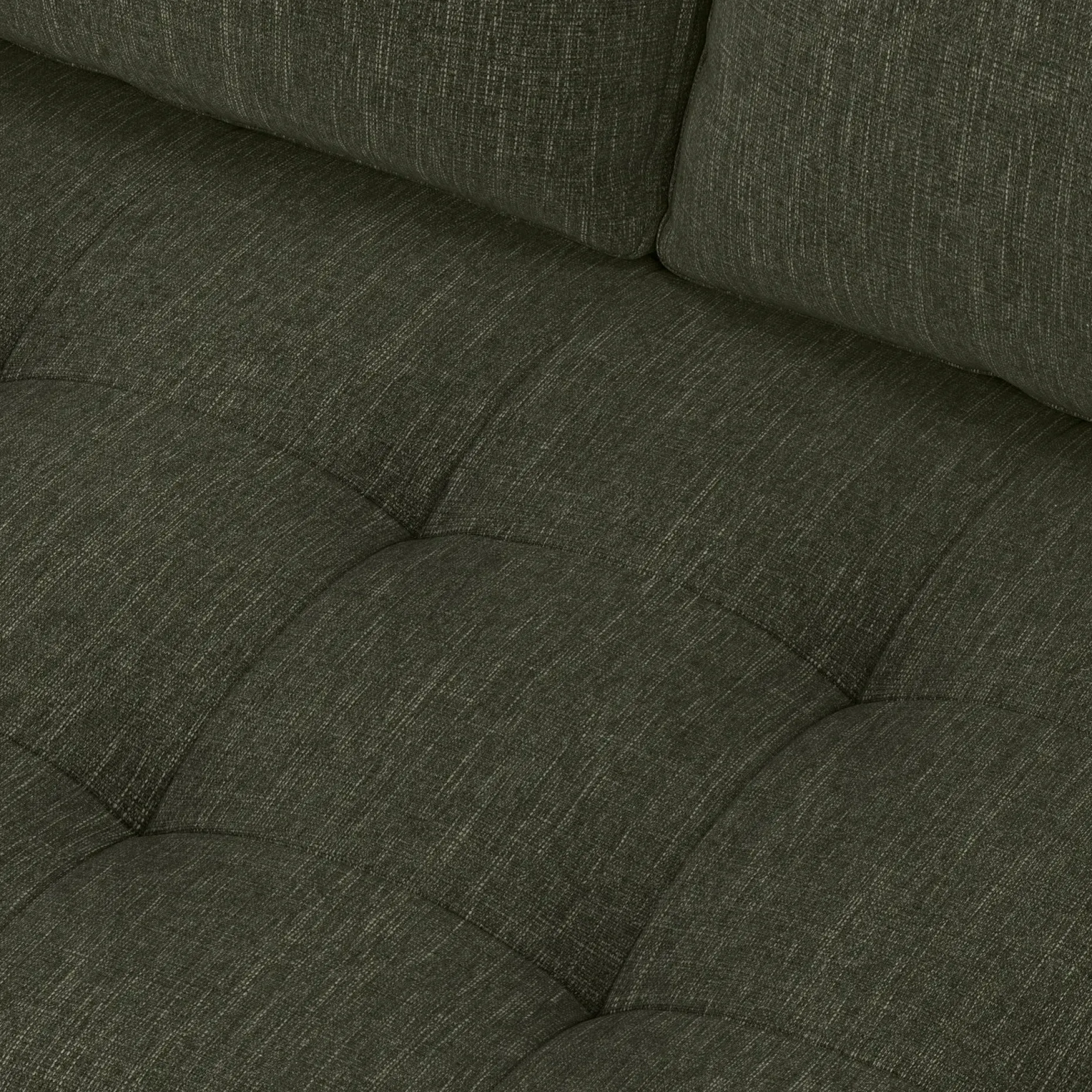 Sven 100" Tufted Left Sectional - Fir Green