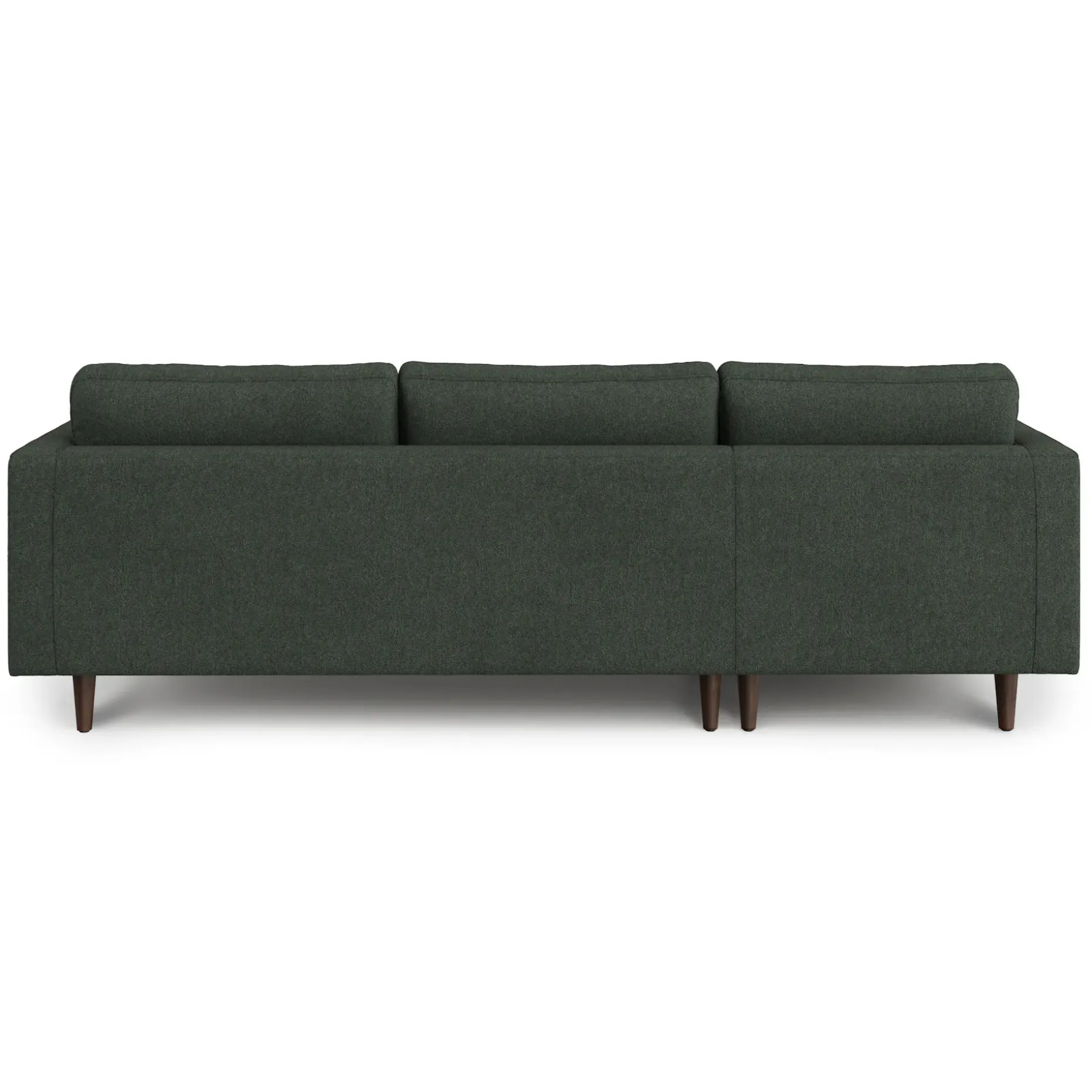 Sven 100" Tufted Left Sectional - Green Wool Bouclé