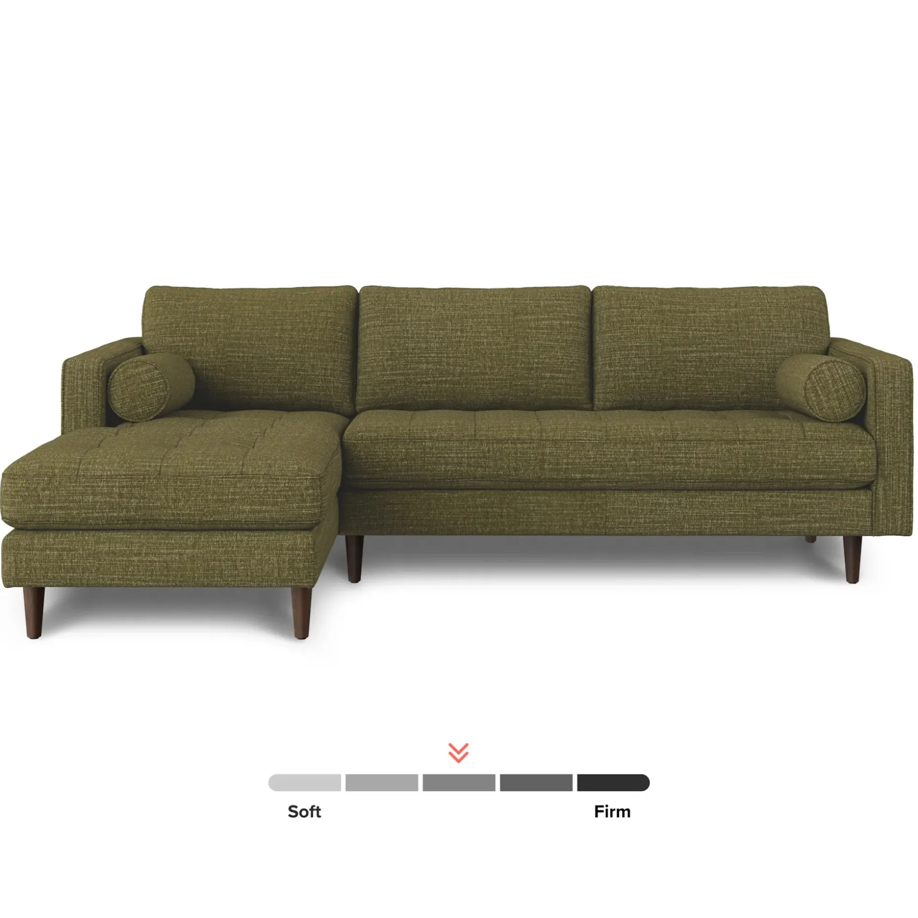 Sven 100" Tufted Left Sectional - Napa Moss