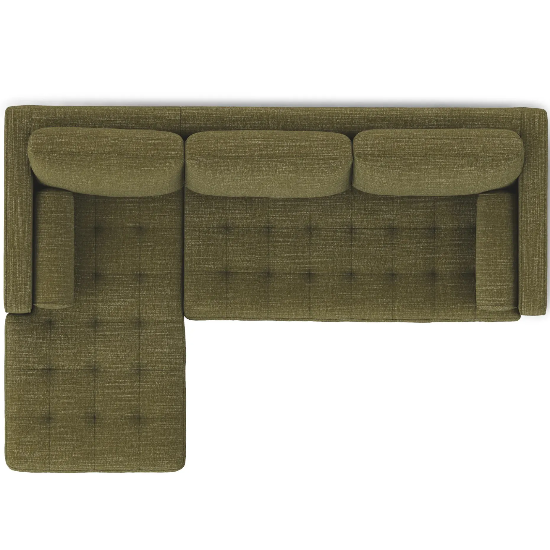 Sven 100" Tufted Left Sectional - Napa Moss
