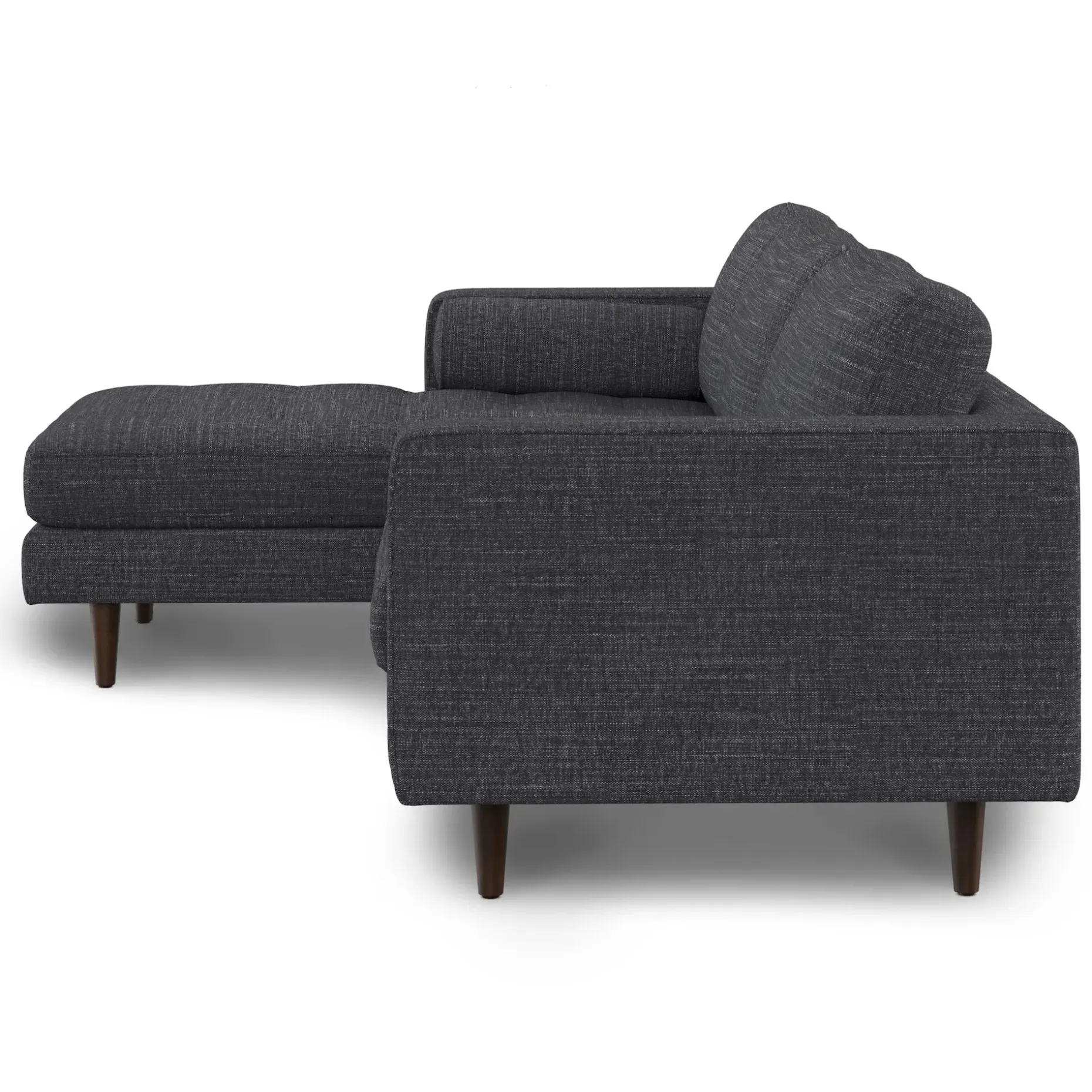 Sven 100" Tufted Left Sectional - Napa Charcoal