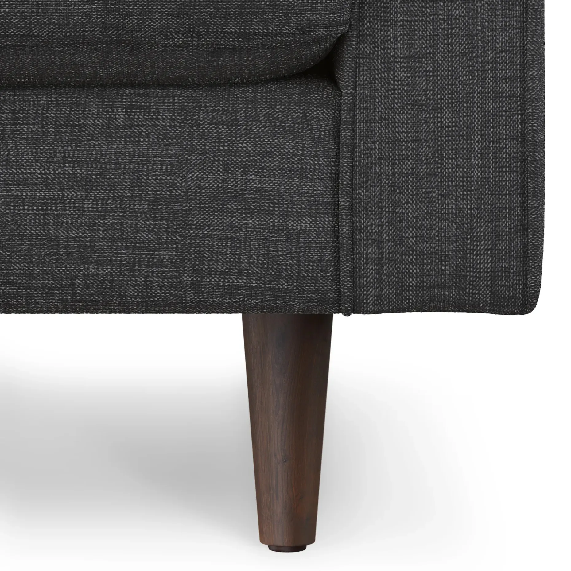 Sven 100" Tufted Left Sectional - Napa Charcoal